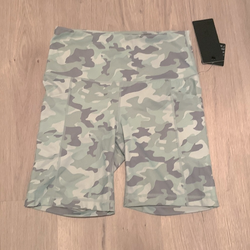 NWT Camo Biker Shorts